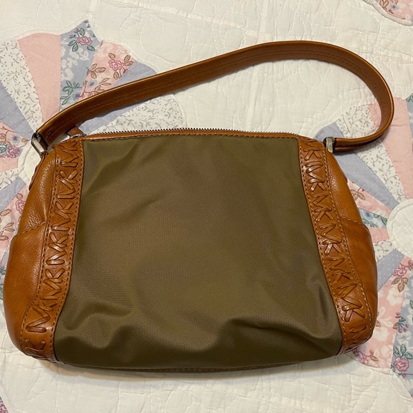 Michael kors purse leather and green canvas - Picture 3 of 3